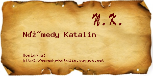Némedy Katalin névjegykártya