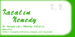 katalin nemedy business card