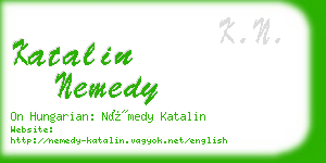 katalin nemedy business card